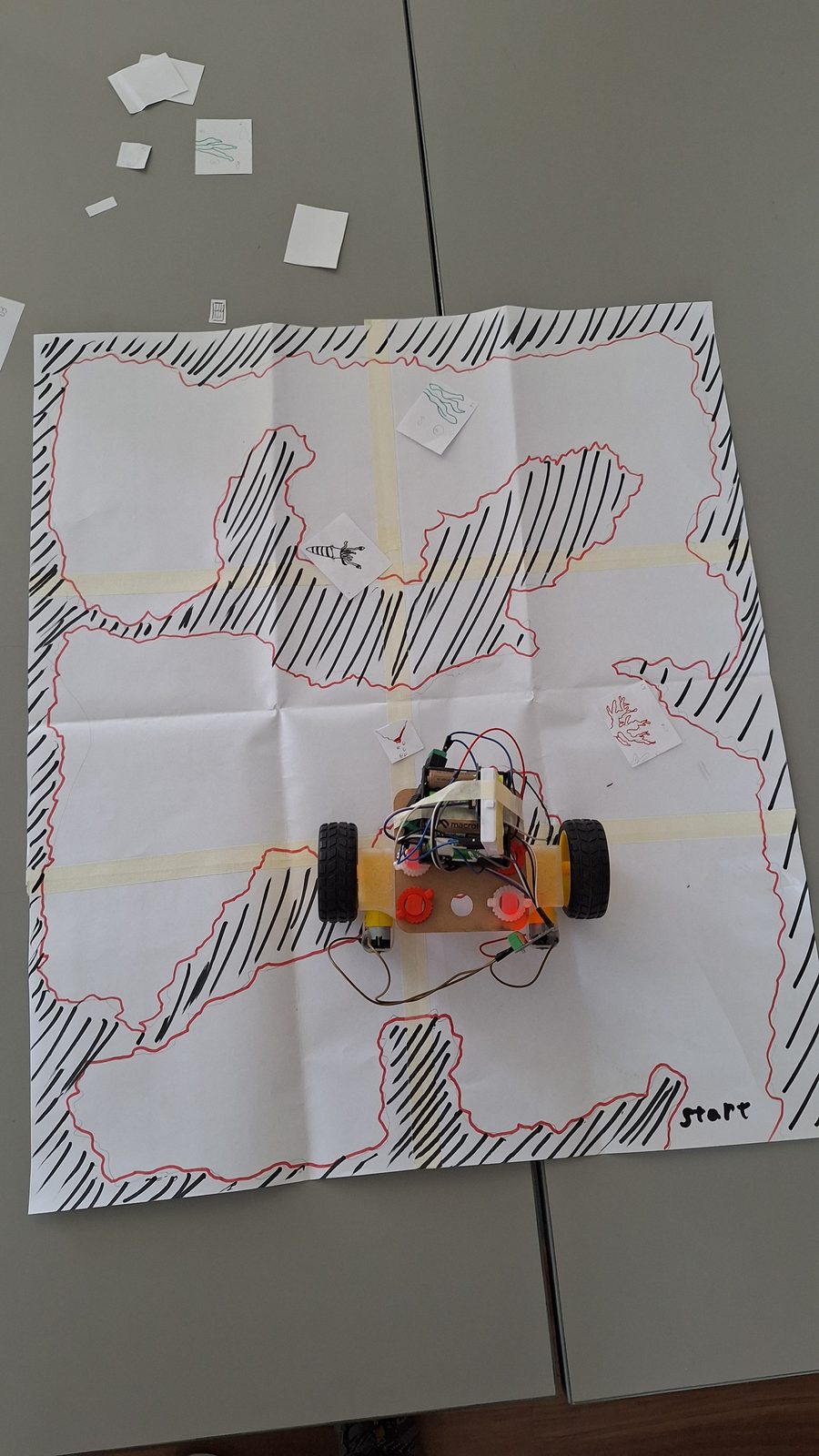 Al tablero y Robots
