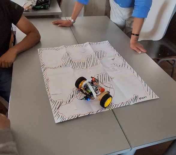 Al tablero y Robots