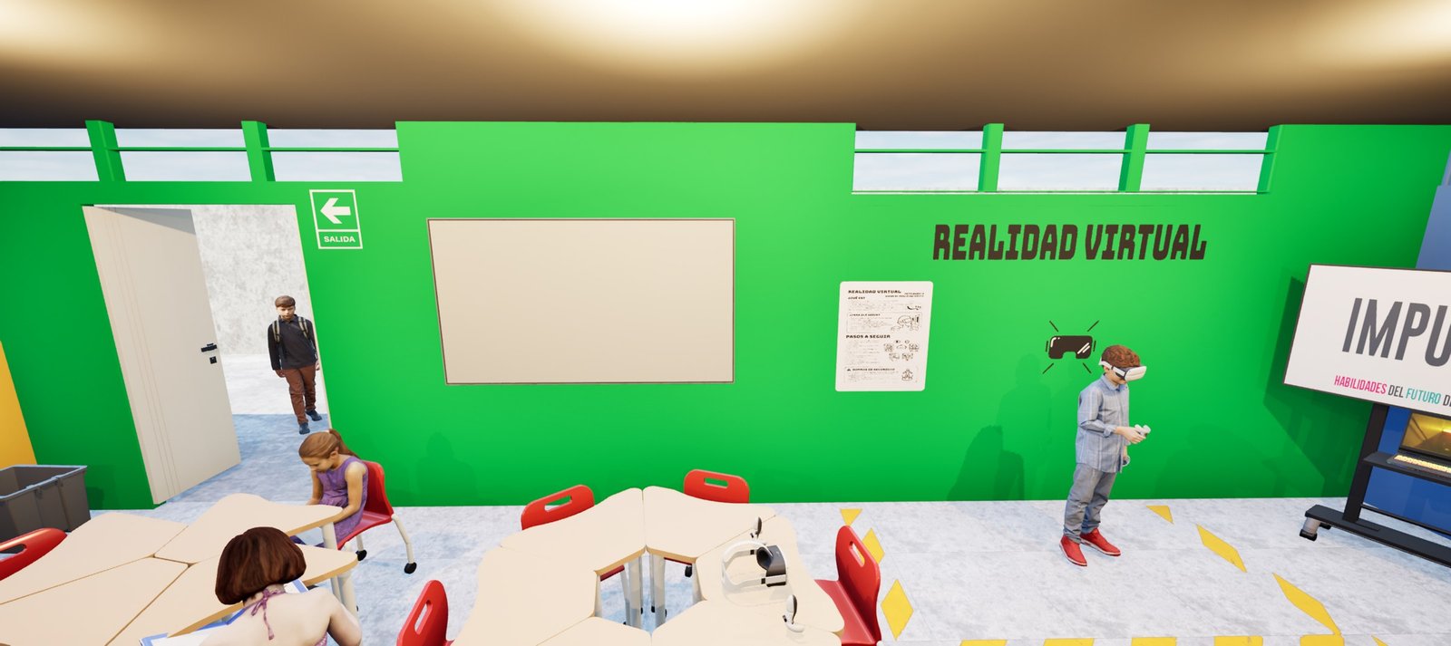 La zona de realidad virtual.