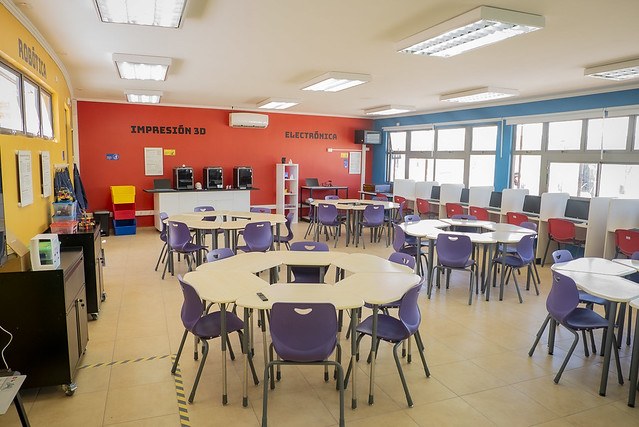 El aula terminada.
