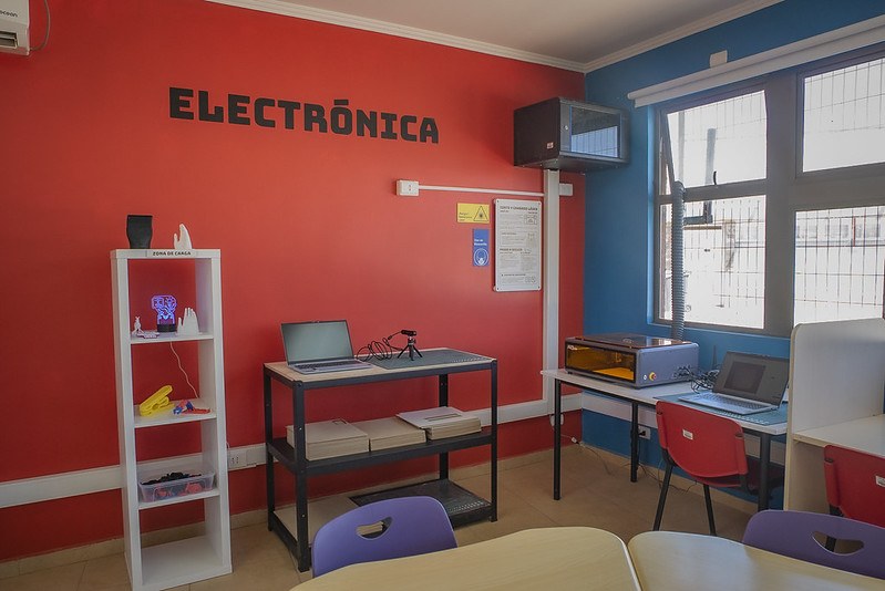 La zona de electrónica.