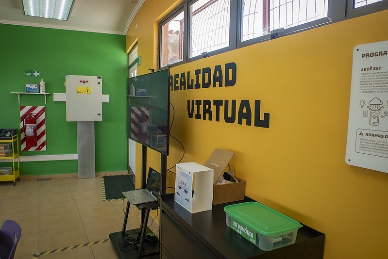 La zona de realidad virtual.