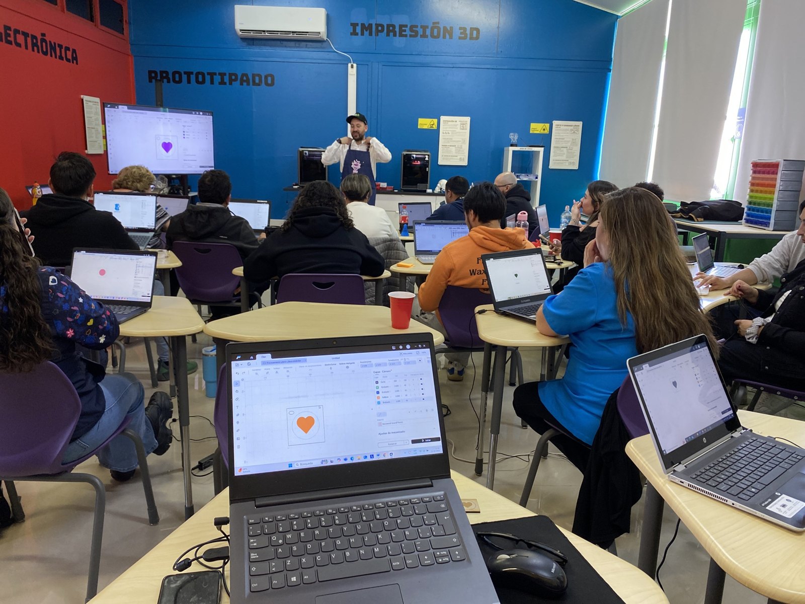 La sesión de programación.