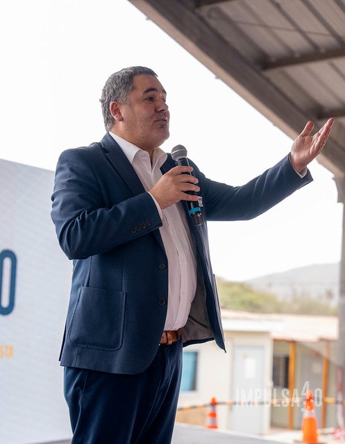 Uno de los discursos de la ceremonia.