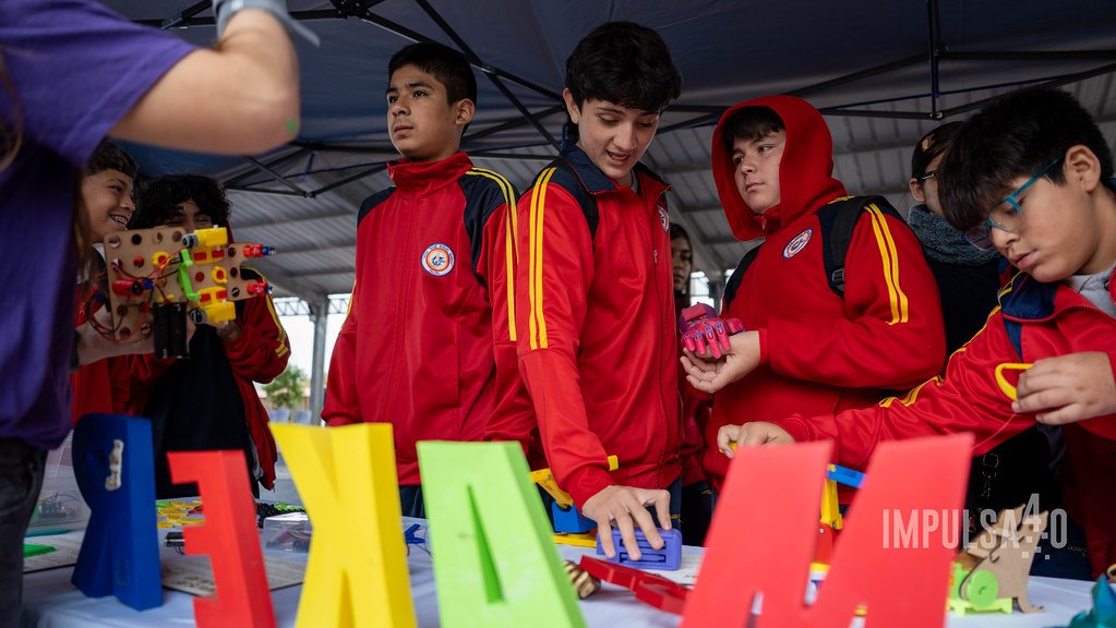 Estudiantes durante la jornada.