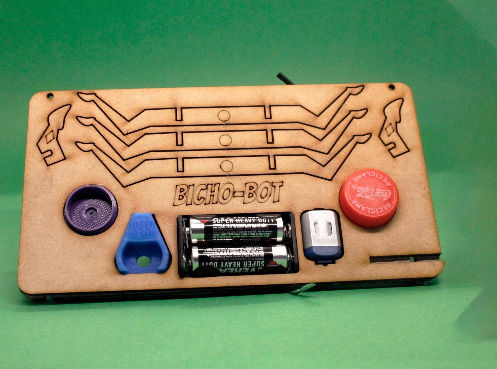 The kit parts, cut in MDF.
