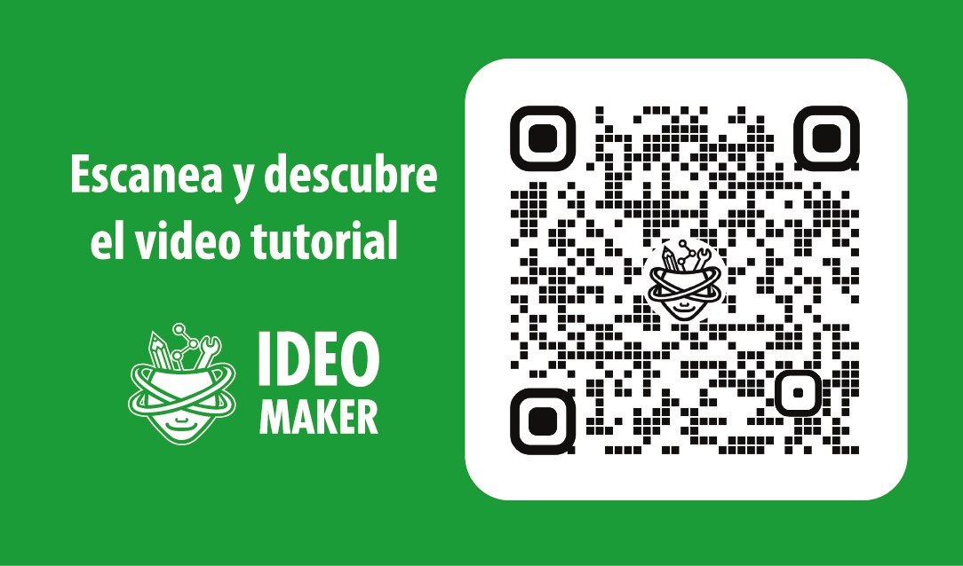 The card with the QR code to the video tutorial.