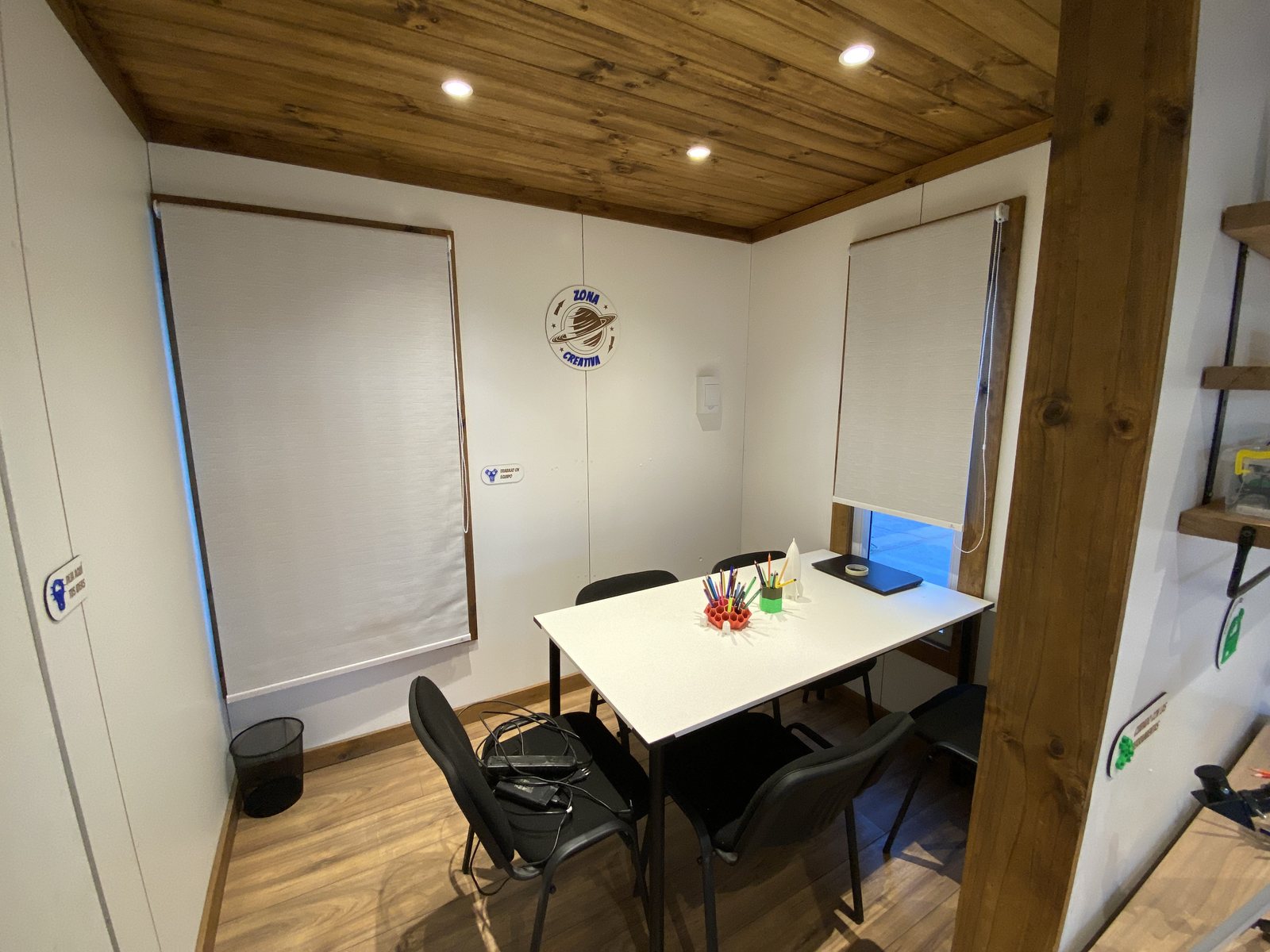 La mesa de trabajo colaborativo.